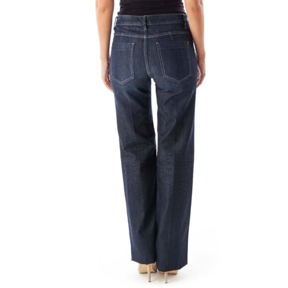 Elie Tahari Dark Blue Flare Denim - Picture 3 of 3